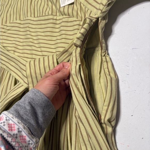 Laude the Label Beige Striped Long Sleeve Dress - Picture 7 of 13